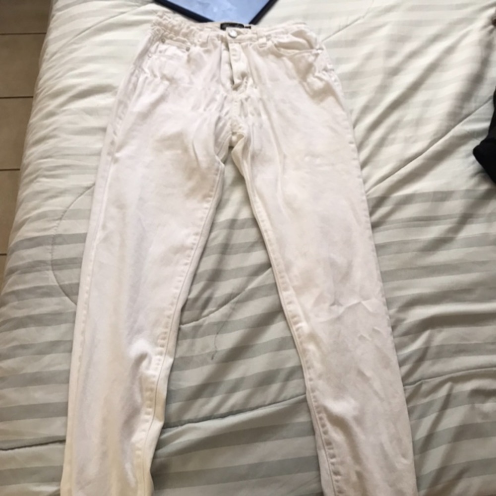 white jeans